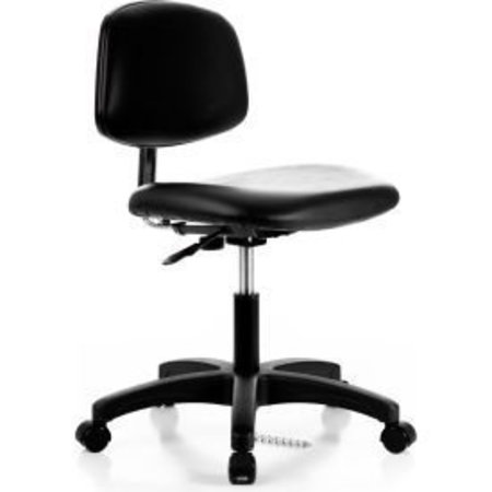 E COM Interion® ESD Chair - Vinyl - Black GVESD021